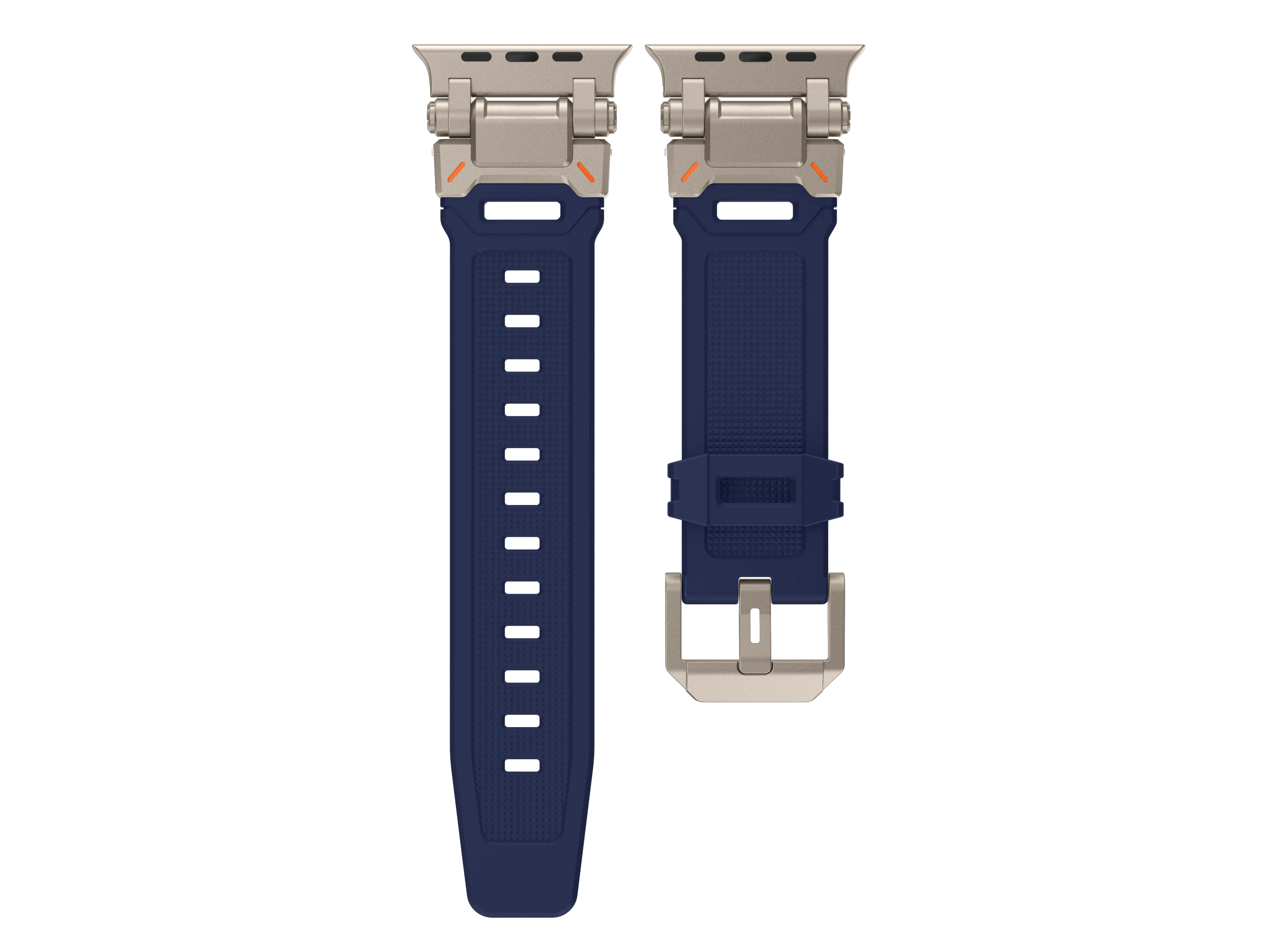 Coolyep Newest 49mm Silicone Metal Stainless Steel Wrist Strap Bands