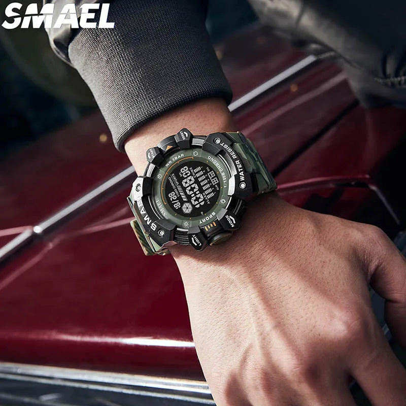 Venta al por mayor reloj SMAEL 8050MC barato luz blanca alarma - Main Image