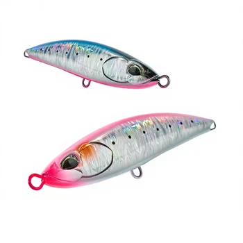 Cheery 160mm 55.4g ABS Pencil Lure Printed Topwater Bait for Ocean Boat Fishing Tuna with Hooks – Popper – view 2