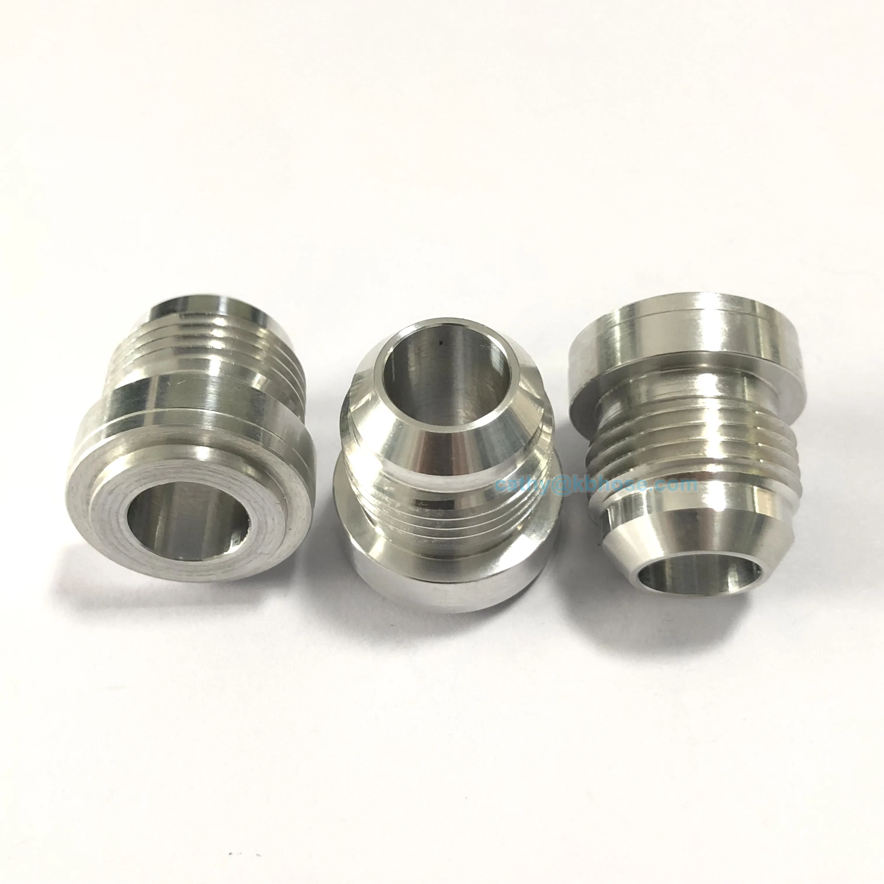 AN8, 8AN MALE BILLET 6061T6 ALUMINUM WELD ON FITTING BUNG QTY:4 - Foto 5