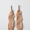 Khaki lotus leaf shoelaces