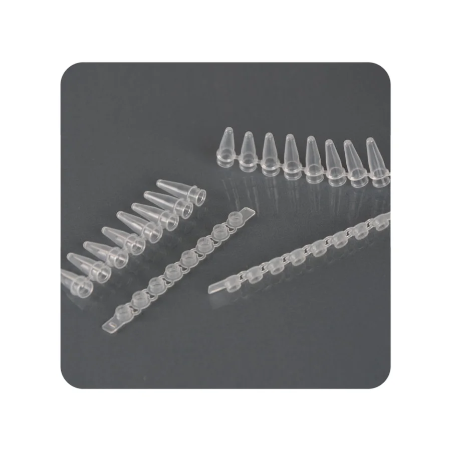 High-quality lab disposable plastic 0.2 ml pcr tubes with cap