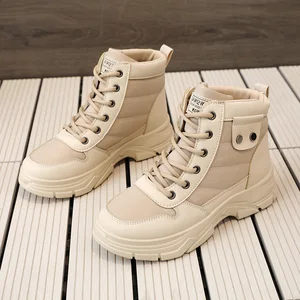 W2559 New High Top Women's Shoes Casual Board Shoes Thick Sole Heightening Sports Shoes Student Korean Edition Fashion