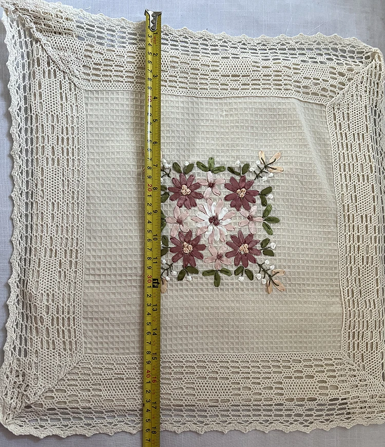 高级ヨーロッパ手作り刺繍レースカバーレットパッチワークベッド