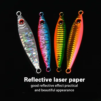 60g 80g 100g Artificial Hard Bait Metal Jig Lure Shore Casting Boat Fishing Nearshore Slow Shake No Hooks for Sea Bass – Metal Jig – view 5