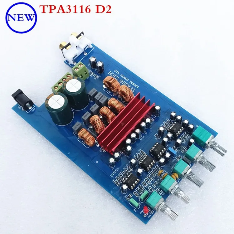 BRZHIFI tpa3116 DP1 subwoofer Audio Amplifier 2.1 amplifier board  BT 5.0 Digital Mini HiFi 50W*2 100W class d amplifier board details