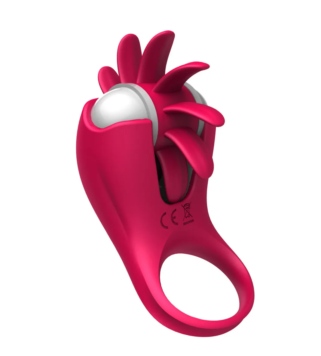 penisring für paare Wiederaufladbarer 10-Gang Vibrations-Penisring mit Zungen-Vibrator Cockring  mit Vibrierendem Zungenring für Paare