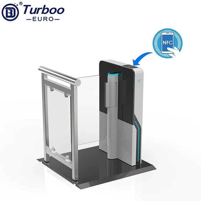 Access Control Electronic Luxury Dc Brushless Motor Swing Barrier for Office Building Turnstile Gate