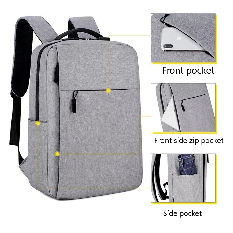 Classic Design Student School Bags Unisex Capacity Leather Office ...