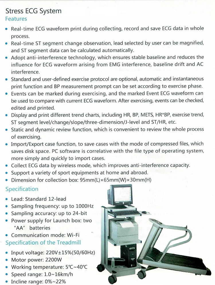 Clinical Ecg Stress Treadmill Buy Treadmill Ecg Machine,Medical
