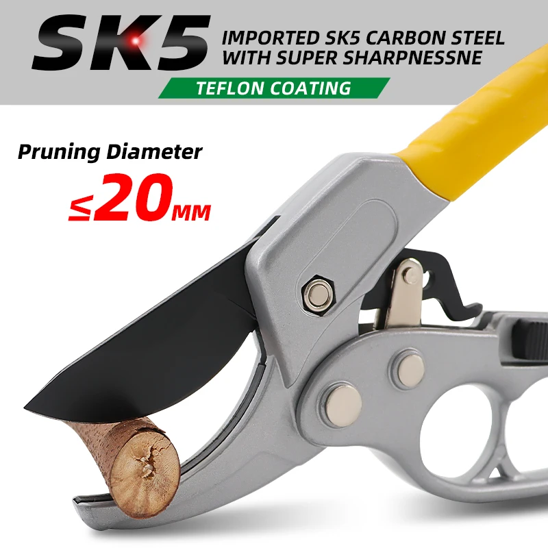 Professional Ratchet Pruning Shears With 3stage Ratcheting System