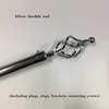 Silver double rod