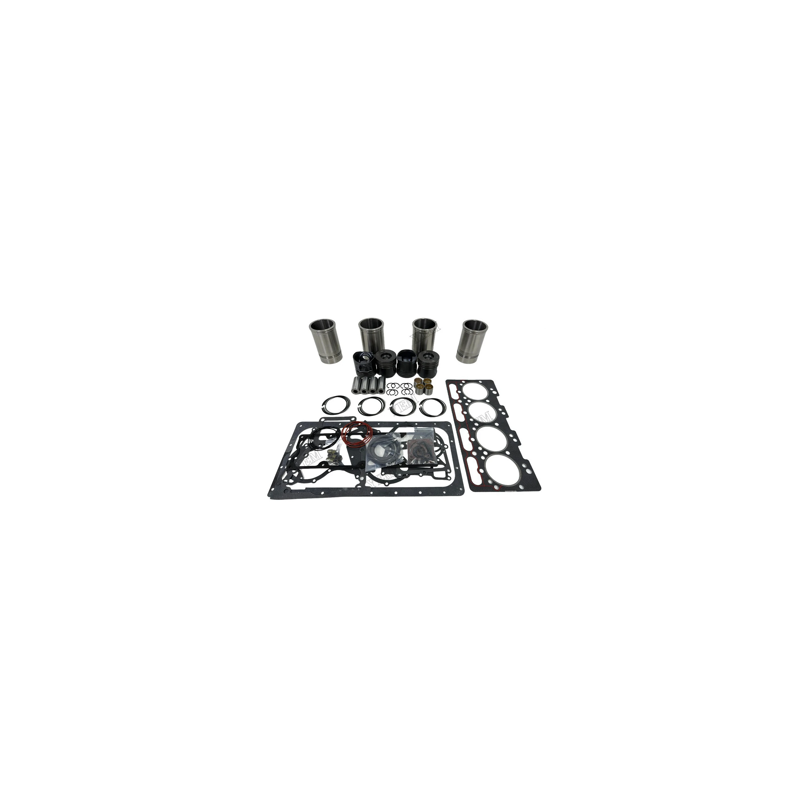 Overhaul Kit With Gasket Set Compatible for Yuchai YC4D130 Universal Engine Parts