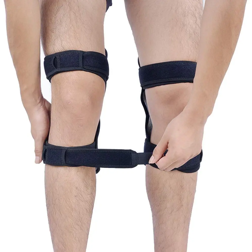 Spring Knee Brace Power Knee Joint Support Stabilizer Pads Knee Booster