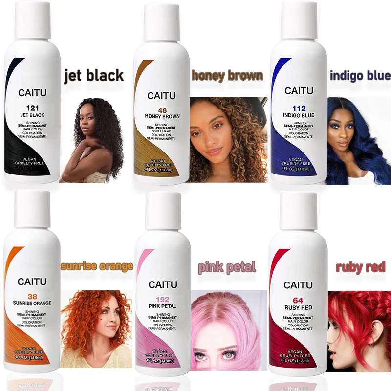 Concise Design 2024 Color Dye Hair Semi Permanent Hair Color Dye Blonde Grey Hair Dye