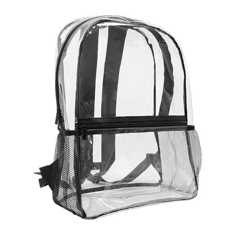 Wholesale Transparent Daypack Pouch Stadium Approved Transparent Clear Backpack Wasserdichter