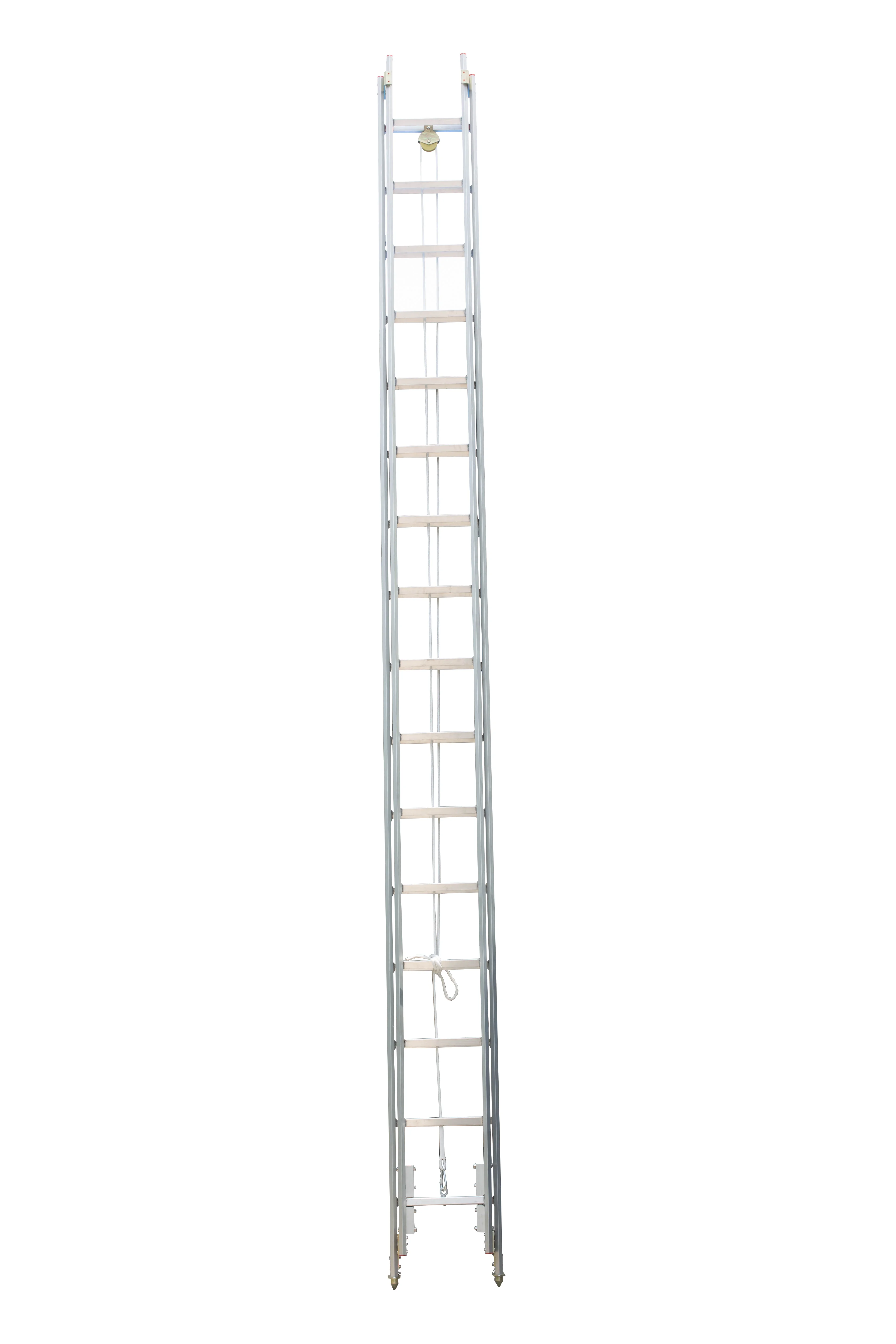 Customize Length 9 Meter 12m 15m Rescue Fire Fighting 2 Section Aluminum Ladders