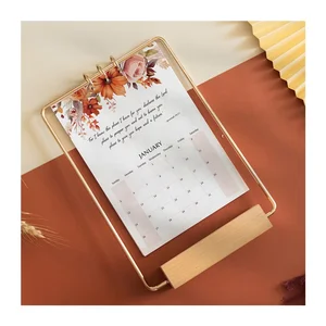 Wholesale Bible Verse Scripture Planner Christian Customize Spanish Agenda Inspirational Weekly Diary Wooden Desk Paper Calendar