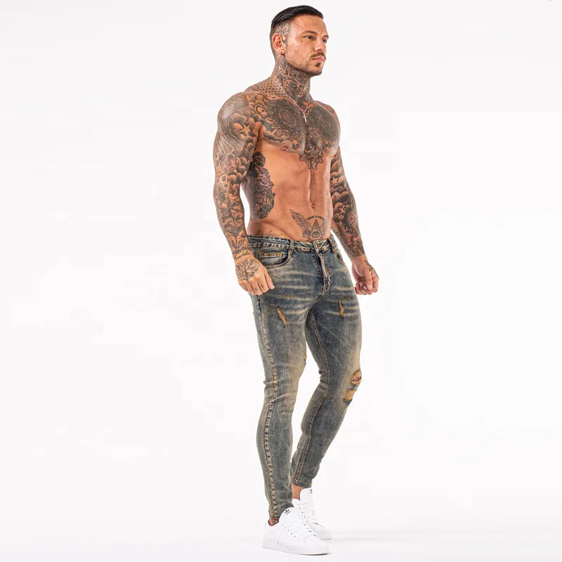 mens skinny jeans button fly