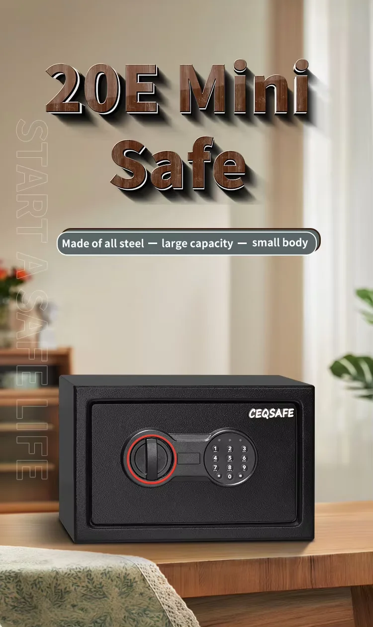 CEQSAFE High-end Furniture Digital Money Mini Household Lock Box Safe factory