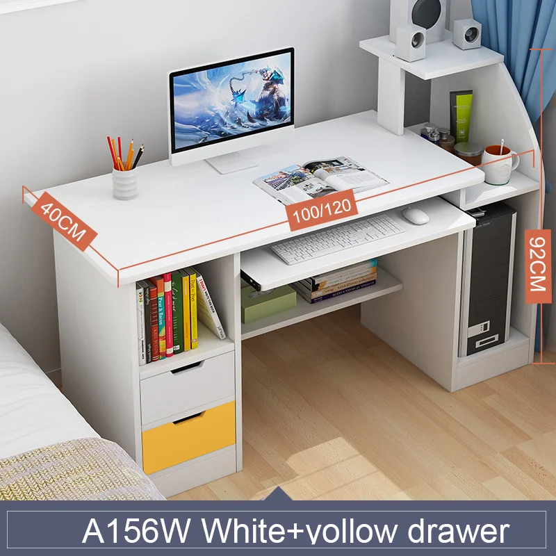 Dropship Computer Desk, Home Office Corner Writing Desk W/Drawers, Pen  Holder, Cable Hole, 100% Solid Wood Desk For Small Spaces, Bedroom, Kids,  Study to Sell Online at a Lower Price