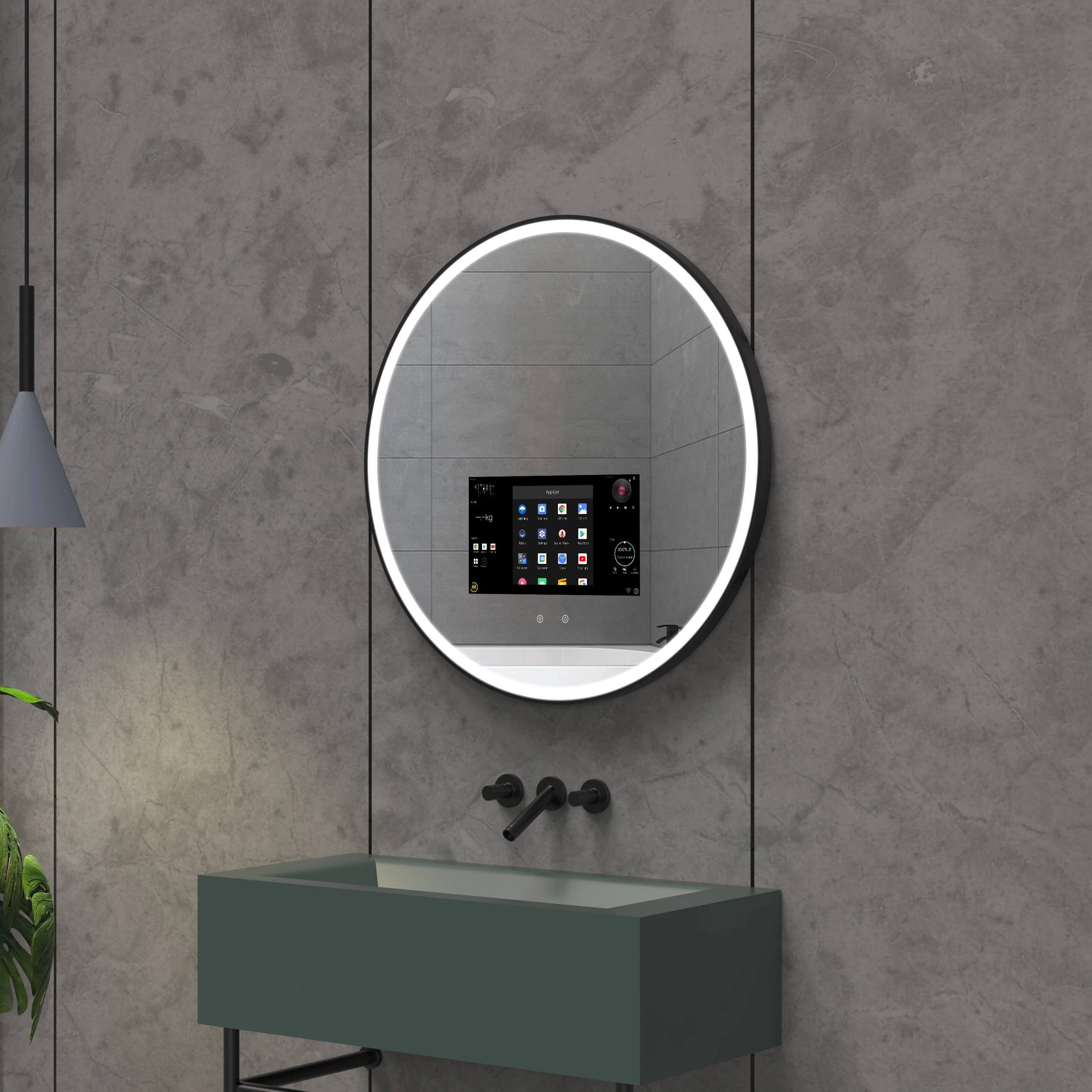 Bathnology Bathroom WIFI Touch Screen Android Smart Magic Mirror with Lights