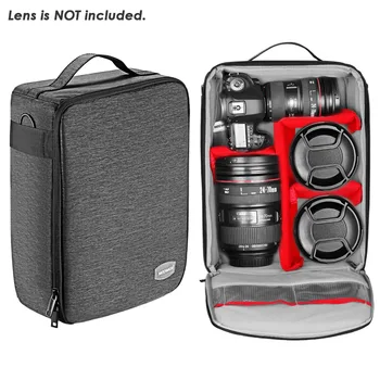 Neewer NW140S 22x15x32 cm Waterproof Camera and Lens Storage Carrying Case Soft Padded Bag for    DSLR or Flashes detail image