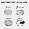 white tumbler lids