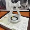 โบว์คริสตัลสีขาวโปร่งใส