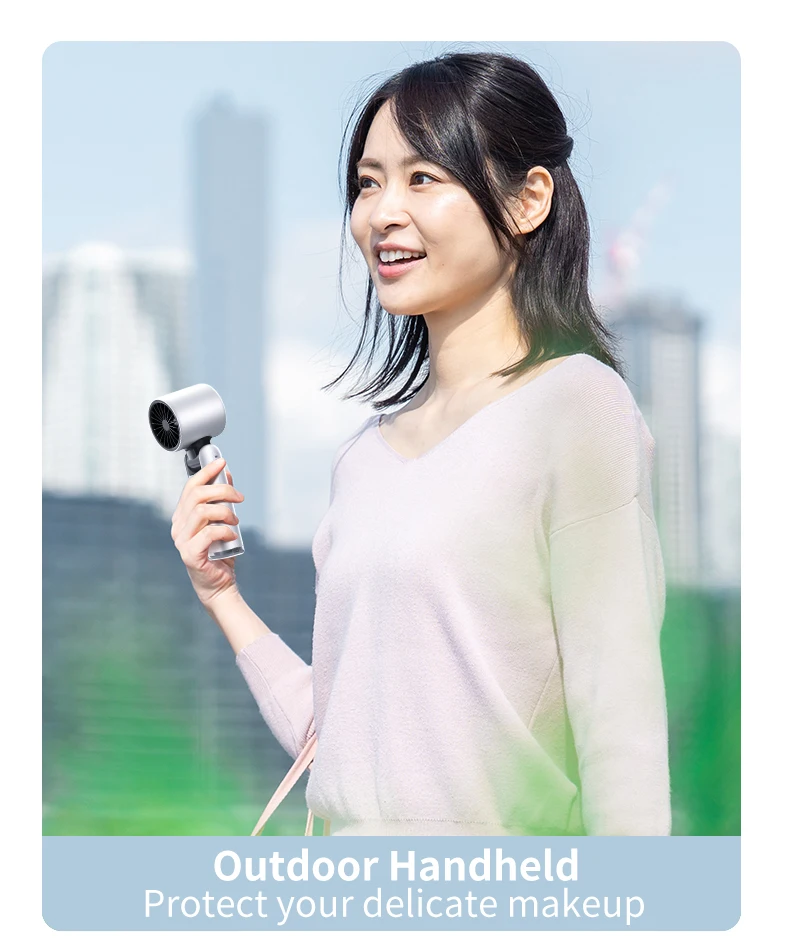 Cooling High Speed Portable Hand Fan Handheld Fan 4000 MAh Battery Fan Customizable Logo