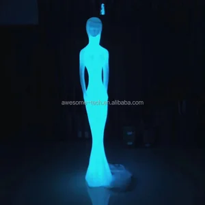 Female Mannequin Statue Sculpture High Quality Modern Art Design Outdoor Luminous Led Decorative Sculpture Lamp Floor Lamp