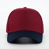 Wine red and navy blue spliced eaves