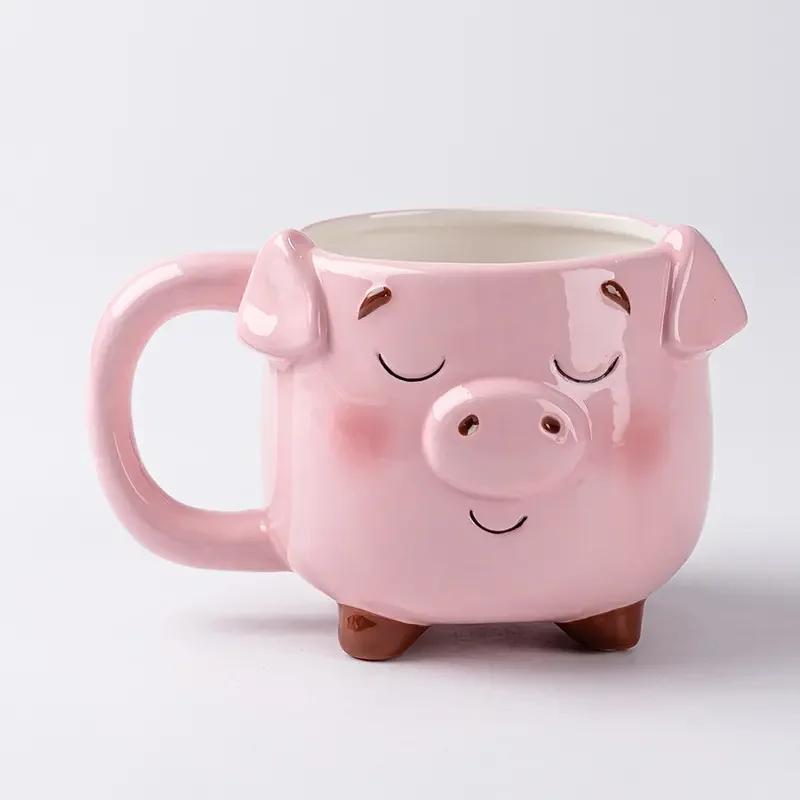 Cute Pink Piggy Mug Ceramic Novelty Coffee Mug 3D Animal Tea Cup Milk Cup  Custom Cartoon Pig Coffee Mug Handgrip Gift Drinkware| Alibaba.com