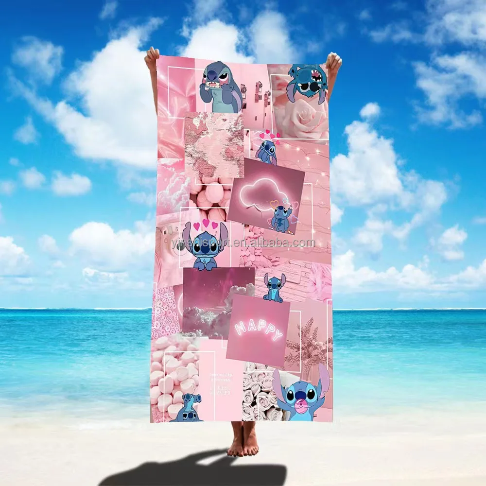 2023 Cute Cartoon Character Hot Sell Beach Towels Custom Your Own