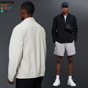 XW-DMJ022 Breathable New Design Zip up Casual Custom Pocket Fitness Fashion Wholesale Gym Clothing Activewear Jacket for Men