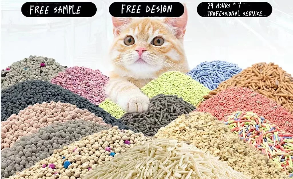 Dust Free Natural Plant Cat Toilet Quick Clumping Litter