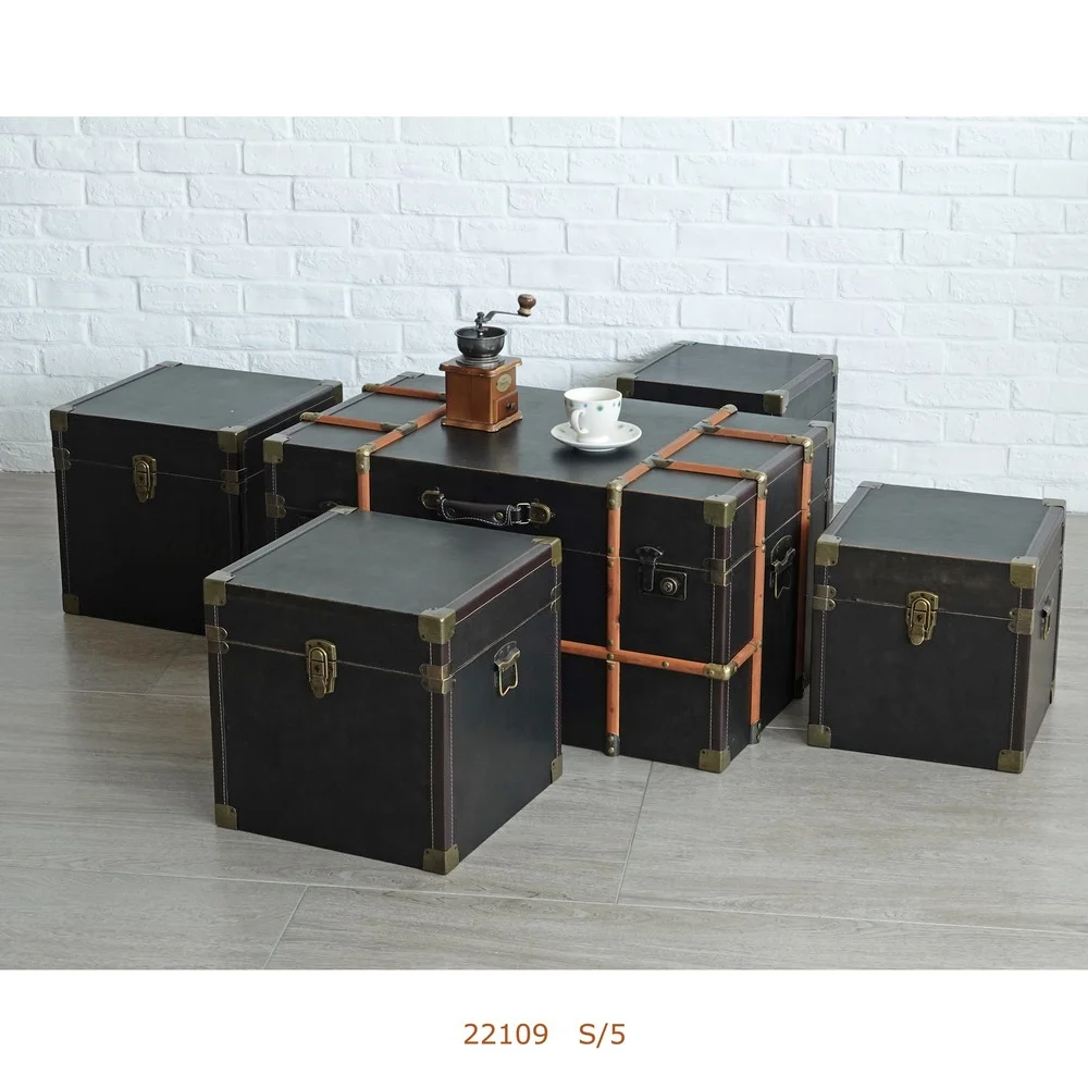 Large Wooden Storage Trunk Boxes Set For Home Decorative Storage Buy Trunk Box,Wood Trunk