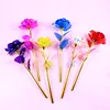 colorful One blue rose, small size, 18 cm long.