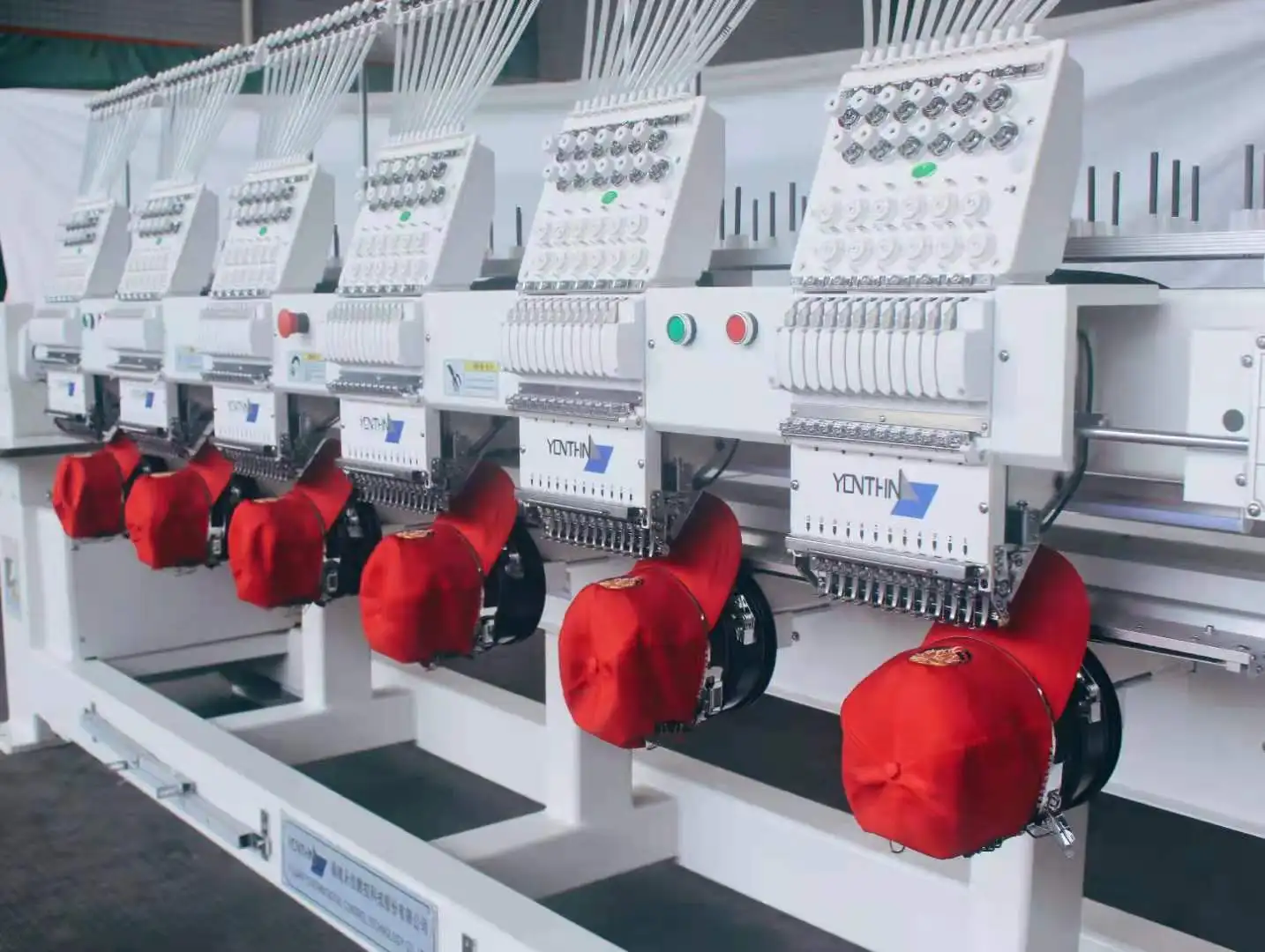Yonthin 12 Needles 6 Head Computerized Embroidery Machines Prices Used for Various Functions