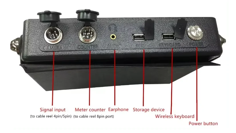 V8-WS29 29毫米摄像机头50m电缆下水道排水管检查摄像机，带DVR功能，用于管道检查