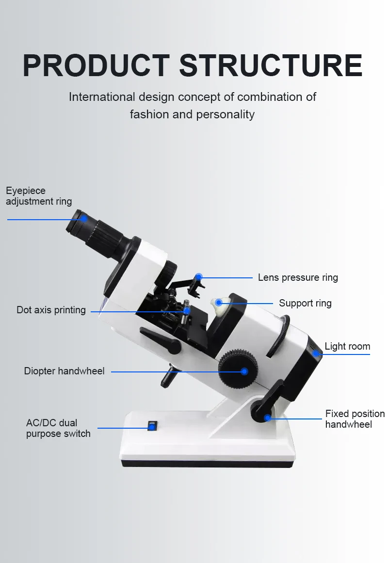 Rightway Brand  Optometry equipment lensometro portable lensmeter NJC-4 with best price