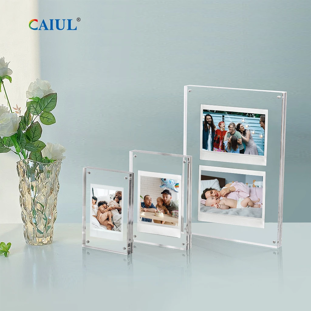Wholesale Double Side Thickened Acrylic Block Photo Frame Custom Sizes