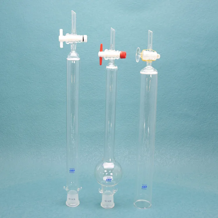 Colonna Di Cromatografia In Vetro Borosilicato Stonylab – Diametro Interno 13 Mm, Lunghezza 254 Mm, Piastra In Sabbia G2 E Giunto 24/40