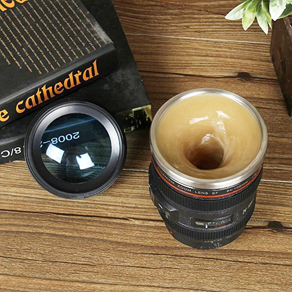 Logo Custom Three Generations of Lens Cups ABS Coffee Mugs Creative Simulation Camera Cup Plastic Lens Coffee Water Cup Gifts