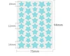 Sky blue 40 patches/sheet