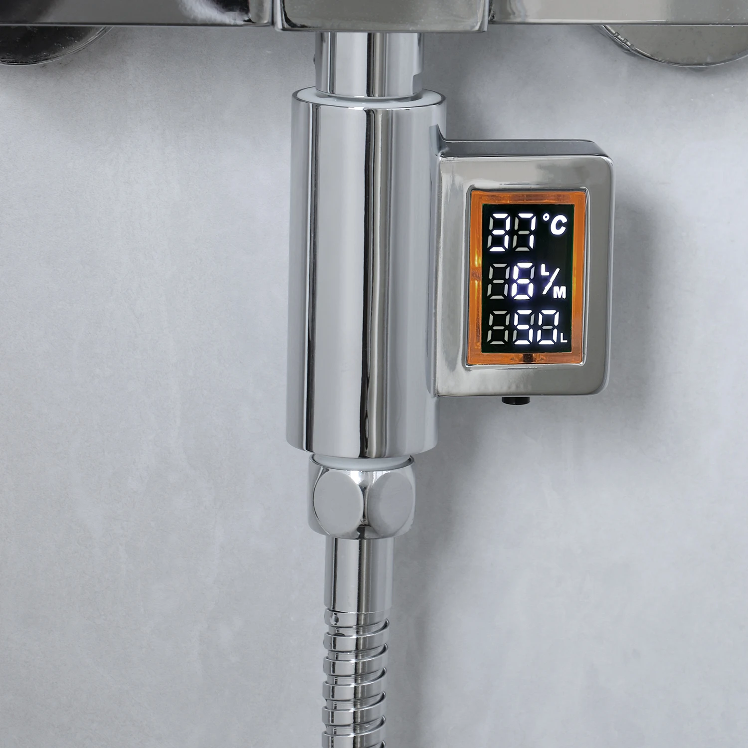 Digital Shower Thermometer with LED Display - Record Water Temperature ...