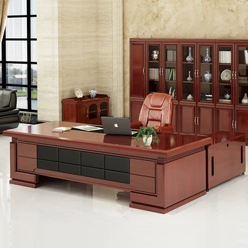 LBZ-29 Luxury Ceo Manager Office Furniture Made in China Executive Desk Office Table boss Desk Executive Office Desk