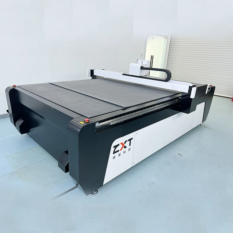 ZXT Customized CNC Advertising KT Cardboard/Corrugated Board/Sticker Digital Box Carton Vibrating Knife Cutting Machine