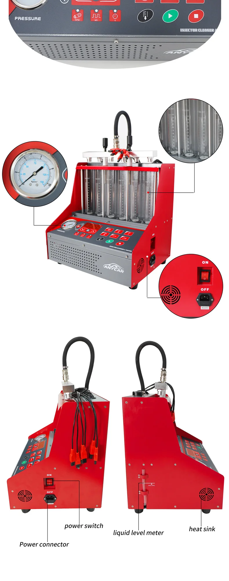 Fuel Injector Ultrasonic Cleaner Tester Imt600n Injector Cleaner Tester