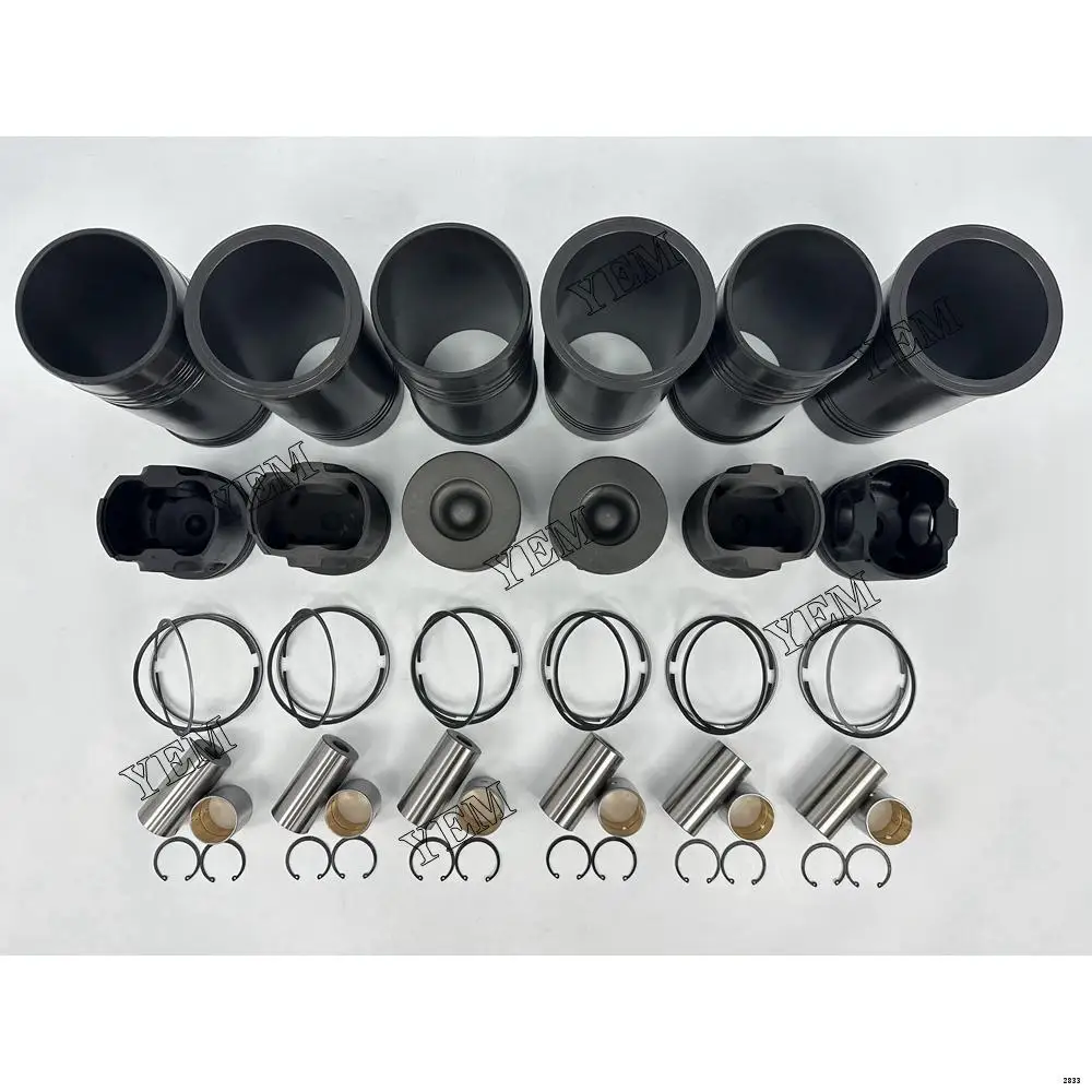 Taiwan Brand New Aftermarket 6D125 Engine Liner Kit With Cylinder Liner Piston Rings Set for Komatsu